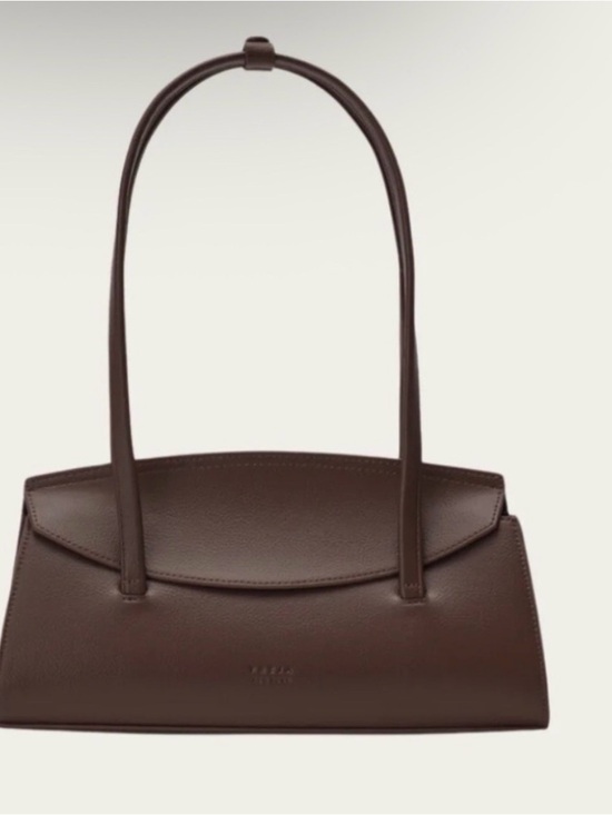 Freja New York Handbags - Freja Dark Brown Leather Shoulder Bag